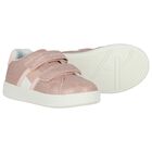 Girls Pink Logo Trainers, 1, hi-res