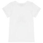 Girls White & Pink Shorts Set, 1, hi-res