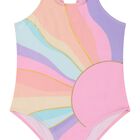 شورت سباحة بنات بطبعة الشمس باللون الوردي, 1, hi-res