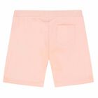 شورت بالشعار باللون الوردى للبنات, 1, hi-res