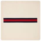 Ivory Web Striped Baby Blanket, 1, hi-res