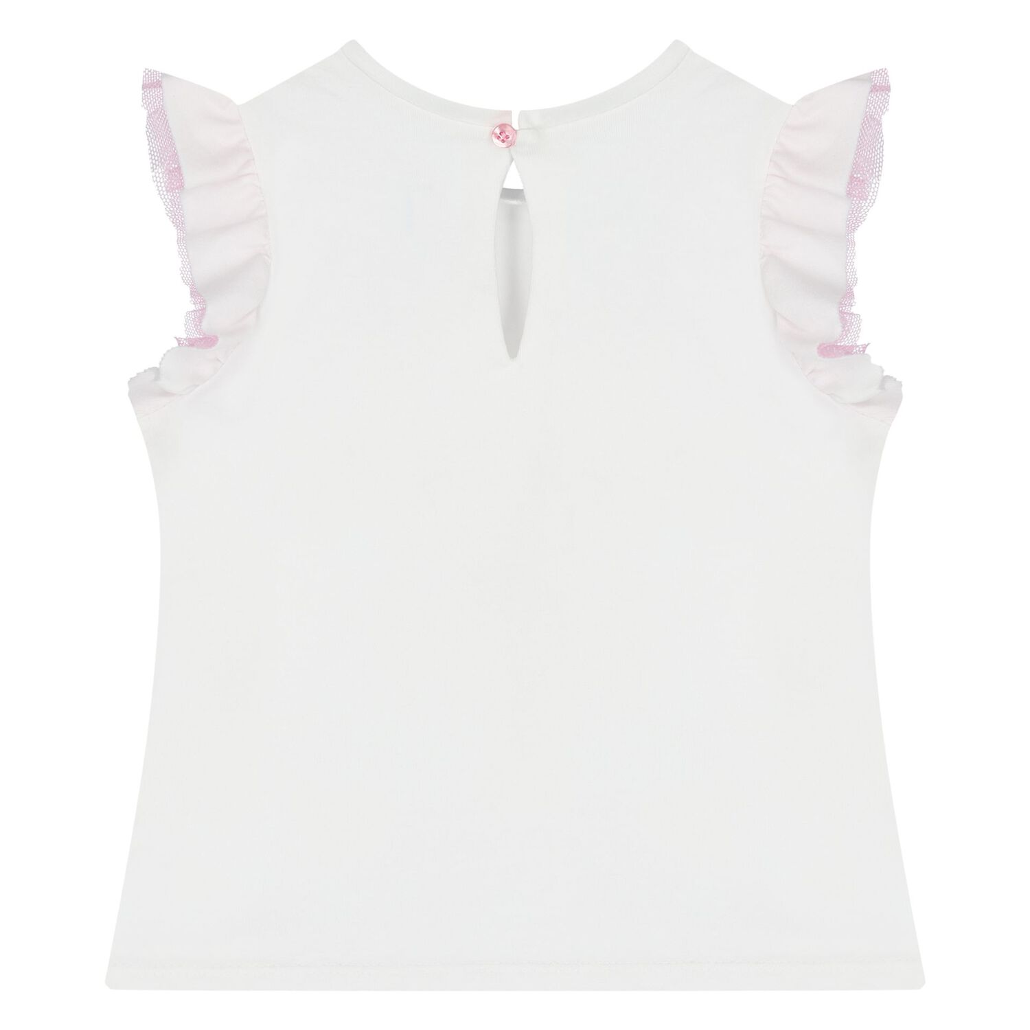 طقم تنورة التول باللون الأبيض والوردى, 1, hi-res