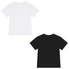 Boys White & Black T-Shirts ( 2-Pack ), 1, hi-res