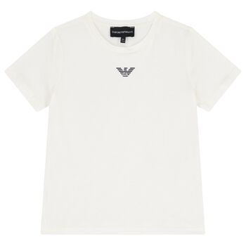 Boys Ivory Logo T-Shirt