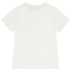 Boys White & Navy Blue Logo Pyjamas, 1, hi-res