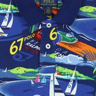 Boys Blue Logo Polo Shirt, 1, hi-res