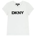 Girls Mini Me White Logo T-Shirt, 2, hi-res