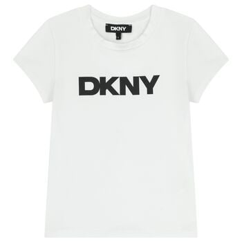 Girls Mini Me White Logo T-Shirt