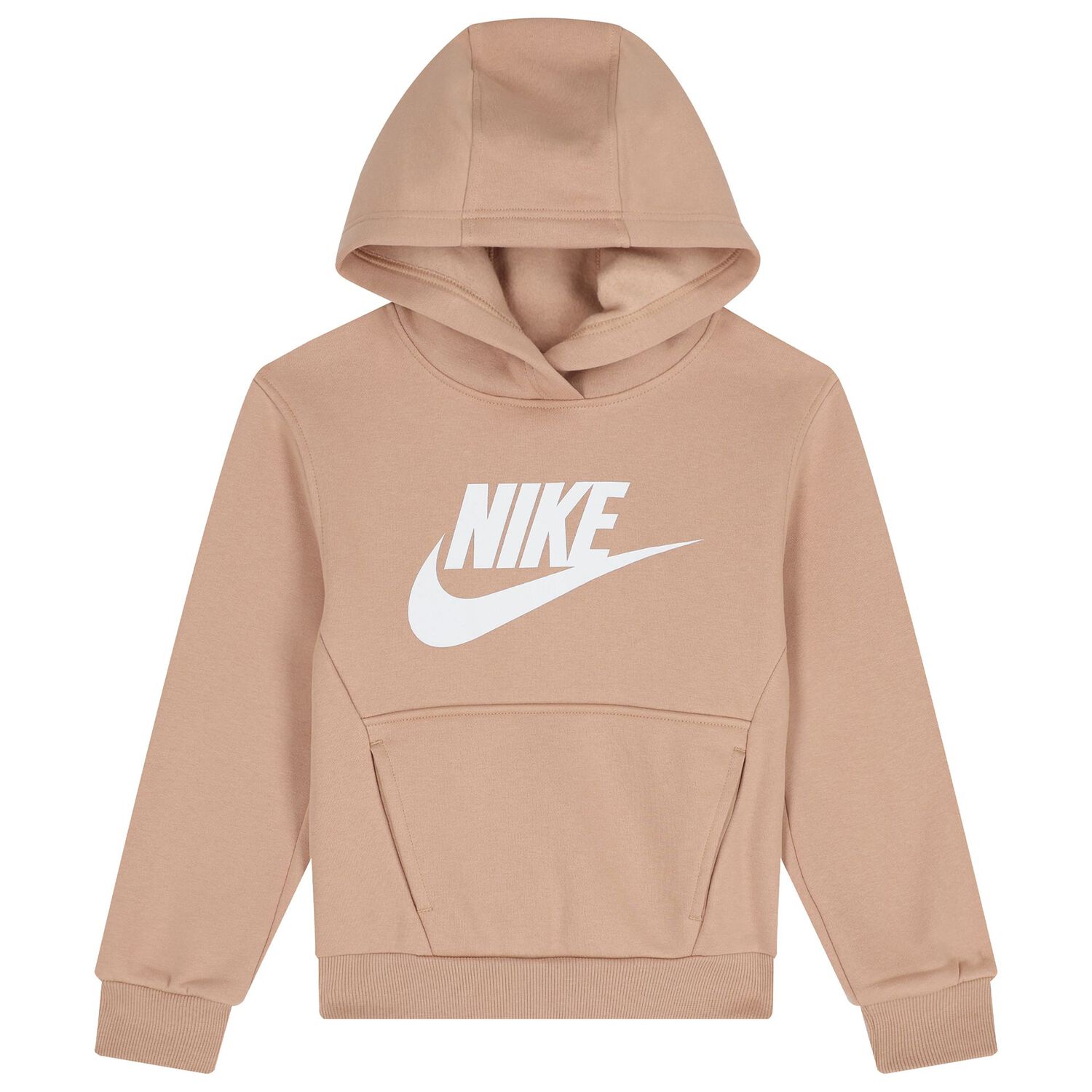 Beige Logo Hooded Top, 2, hi-res
