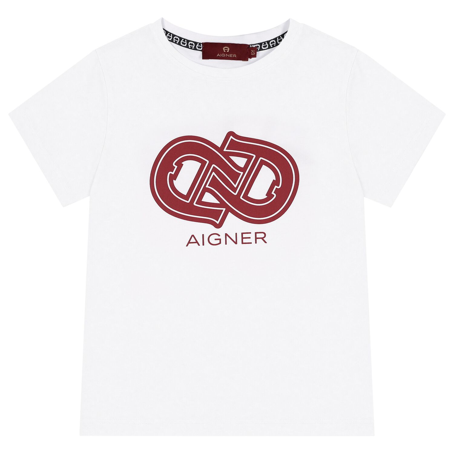 Boys White Logo T-Shirt, 3, hi-res