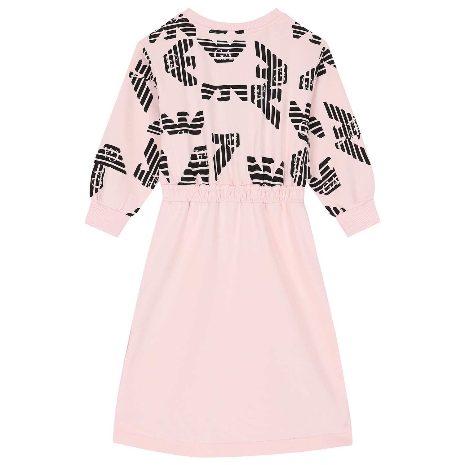 Girls Pink Logo Dress, 1, hi-res