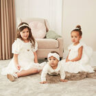 أفارول بنات مكشكش بالشعار باللون العاجي, 1, hi-res