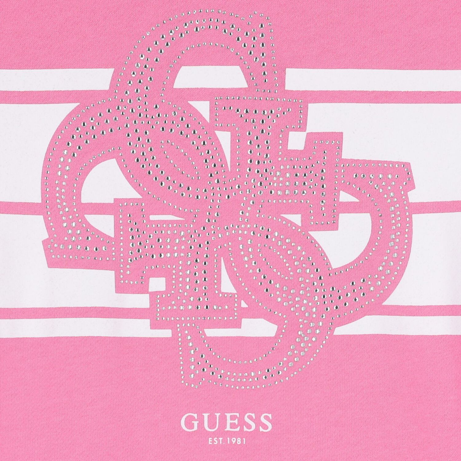 فستان بنات هودى بالشعار باللون الوردى , 1, hi-res image number null