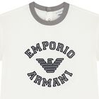 Younger Boys Ivory Logo T-Shirt, 1, hi-res