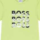 Younger Boys Green Logo T-Shirt, 4, hi-res