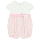 Baby Girls Pink & White Rompers ( 2-Pack ), 1, hi-res