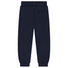 Boys Ivory, Beige & Navy Blue Tracksuit, 1, hi-res
