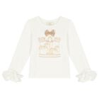 Girls Ivory Carousel Skirt Set, 2, hi-res