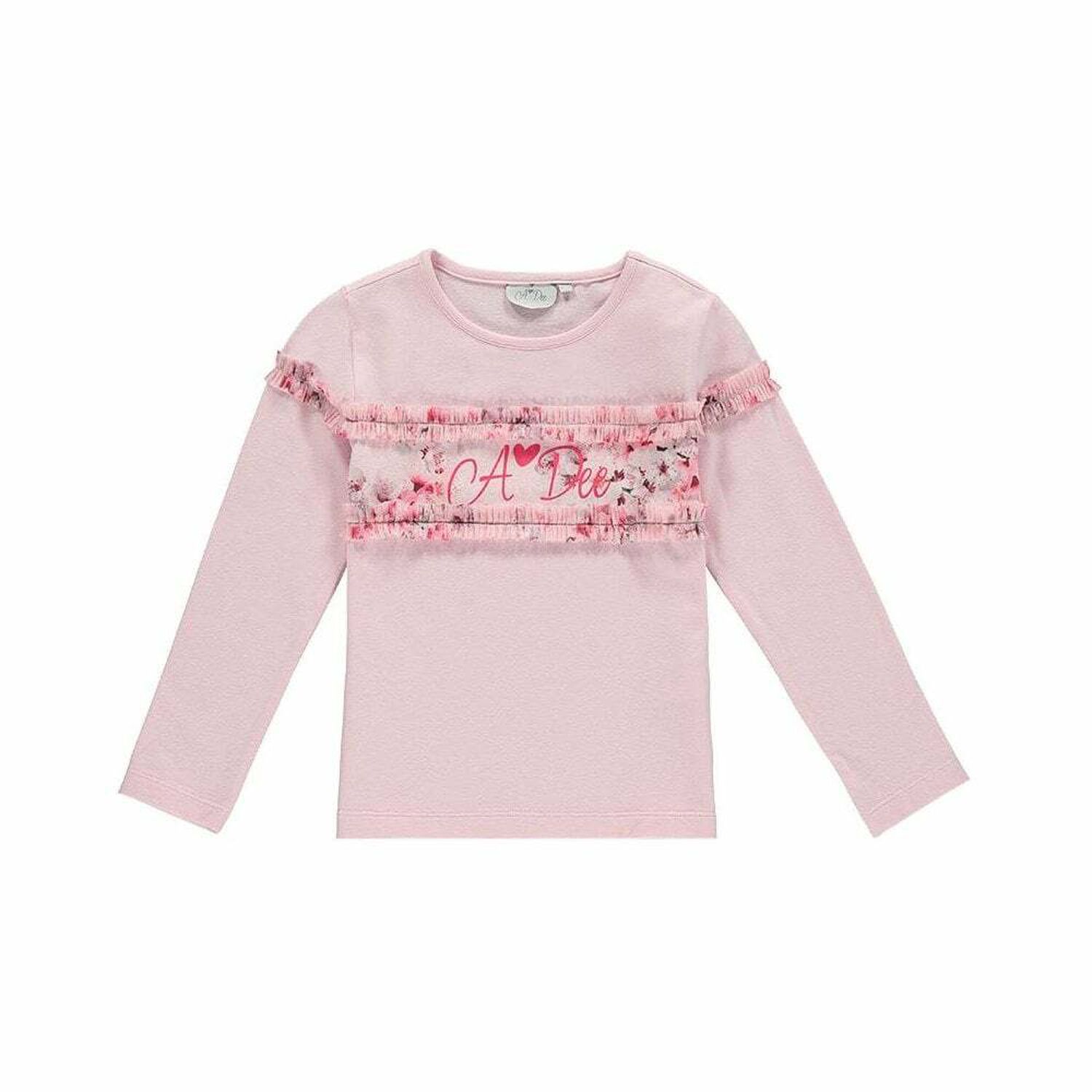 Girls Pale Pink Top, 2, hi-res