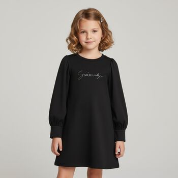 فستان بنات بالشعار باللون الوردى 