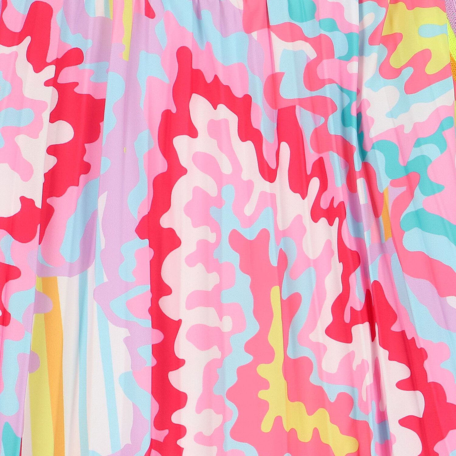 Girls Multi-Coloured Abstract Dress, 1, hi-res