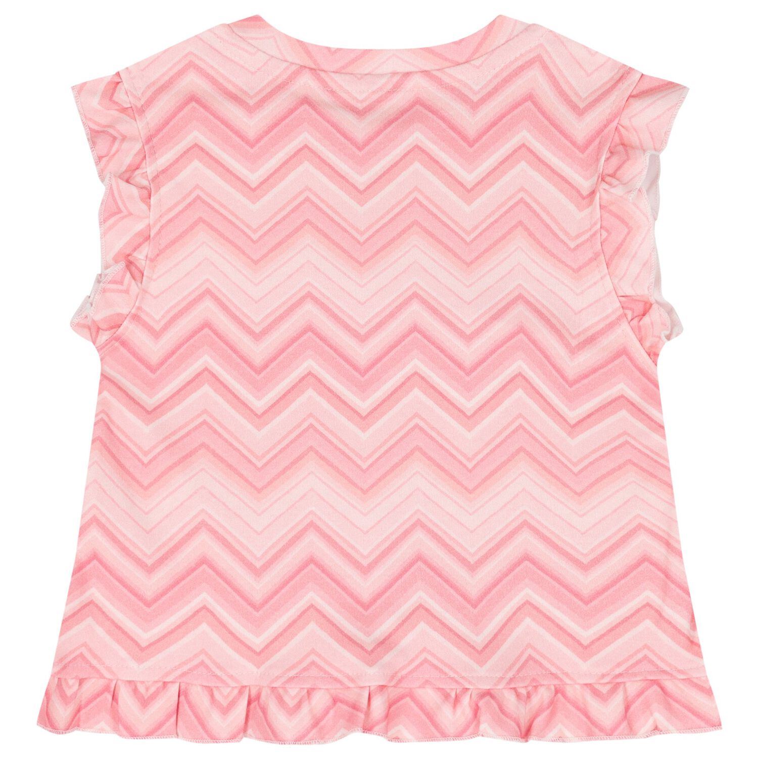 Girls Pink Zig Zag Pyjamas, 1, hi-res