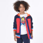 Boys White Garfield Long Sleeve Top, 1, hi-res