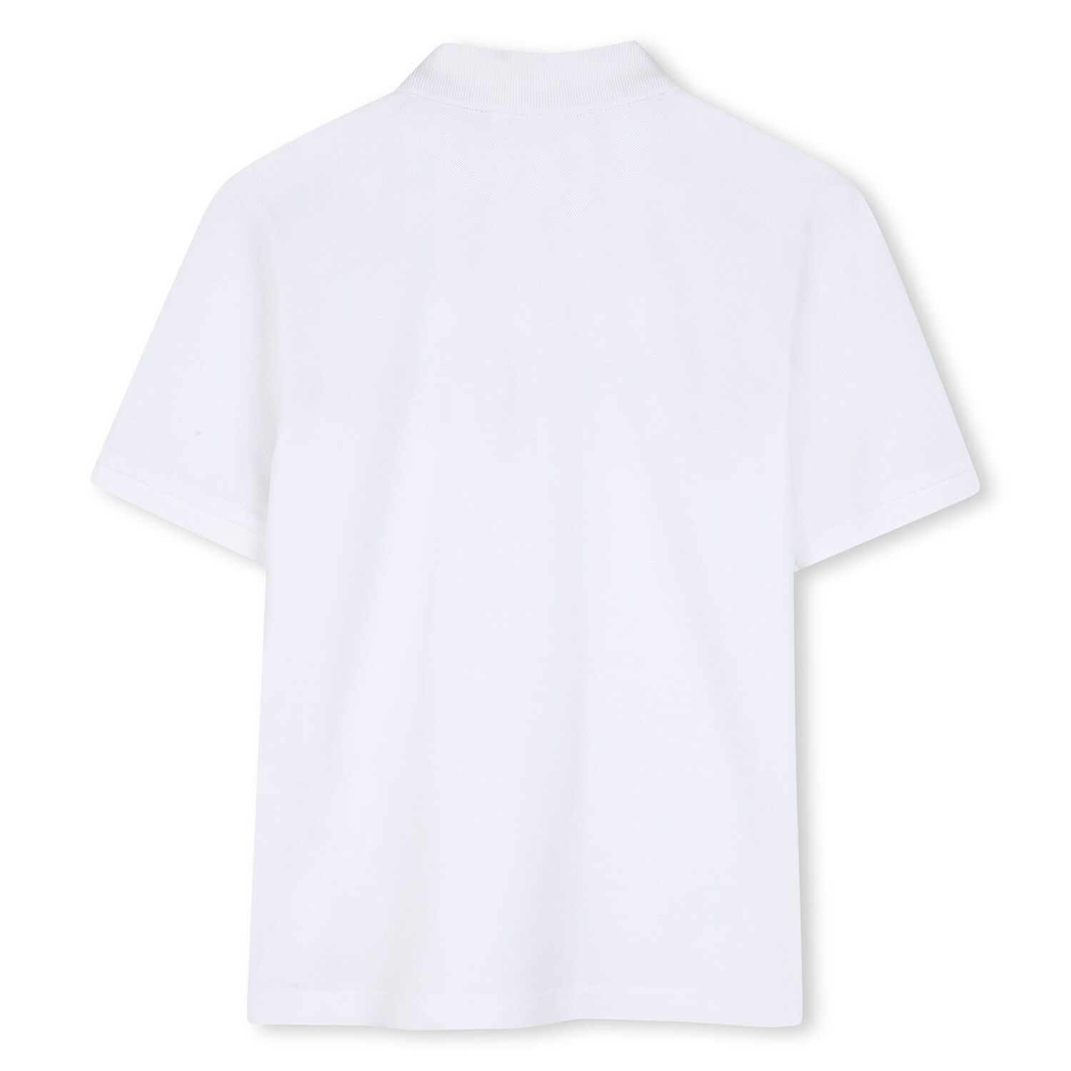 Boys White Logo Polo Shirt, 2, hi-res