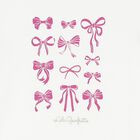 تيشيرت بنات بالشعار باللون العاجى , 1, hi-res