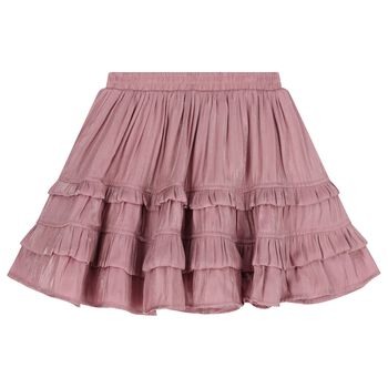 Girls Pink Ruffle Skirt