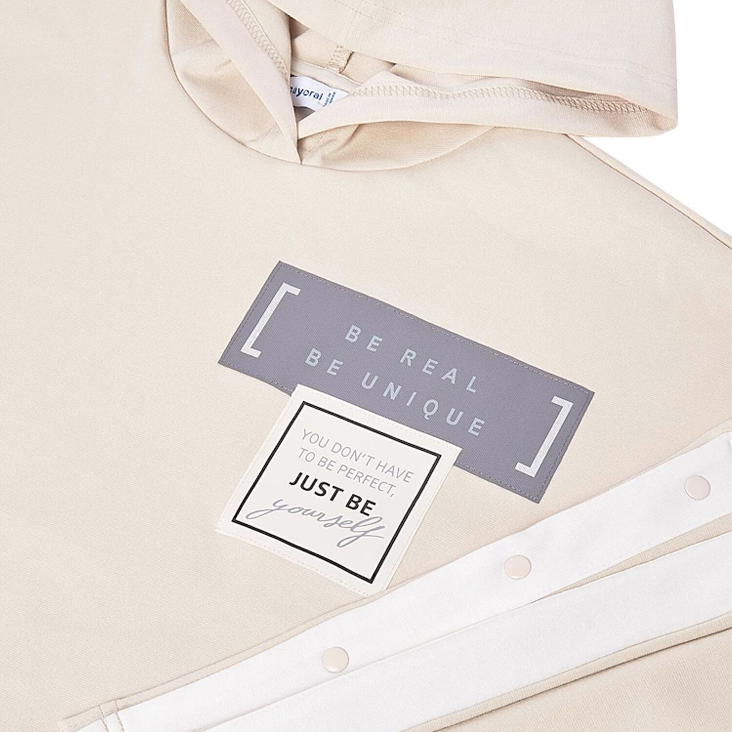 بدلة رياضية باللون البيج للبنات, 2, hi-res