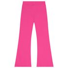 Girls Pink Flared Leggings, 2, hi-res