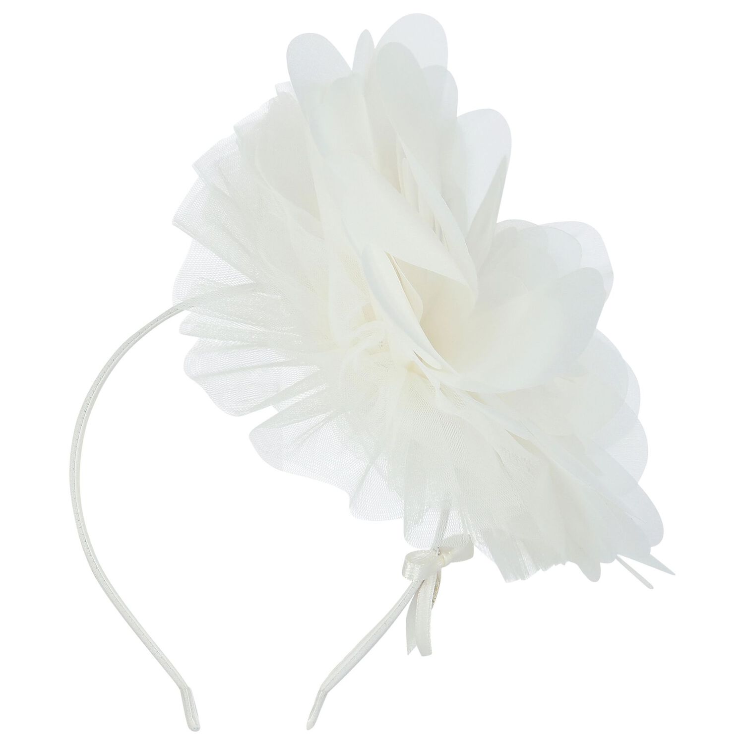 Girls White Headband, 1, hi-res image number null