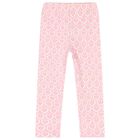 Girls Pink Heart Leggings Set, 1, hi-res