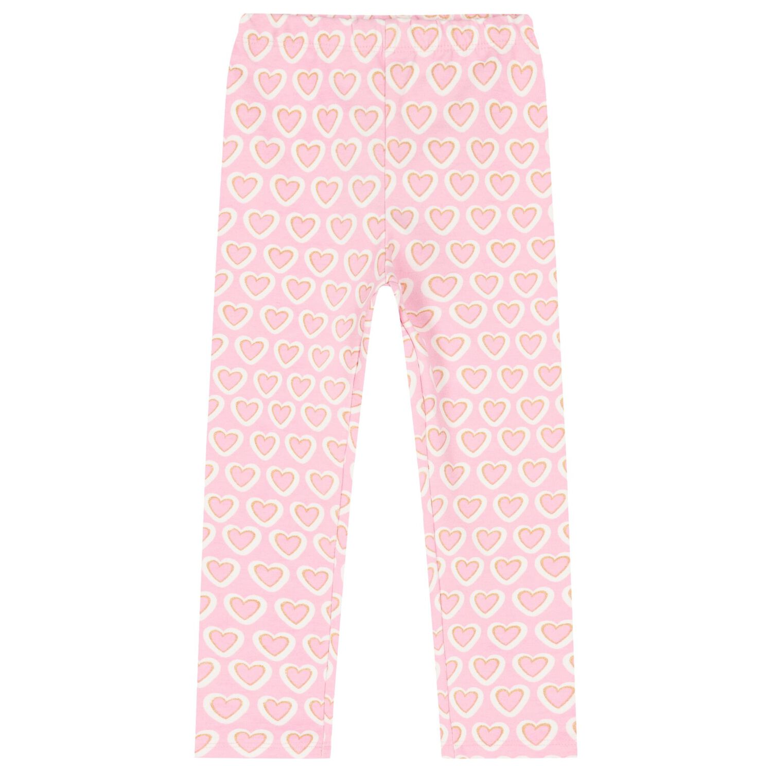 Girls Pink Heart Leggings Set, 1, hi-res image number null