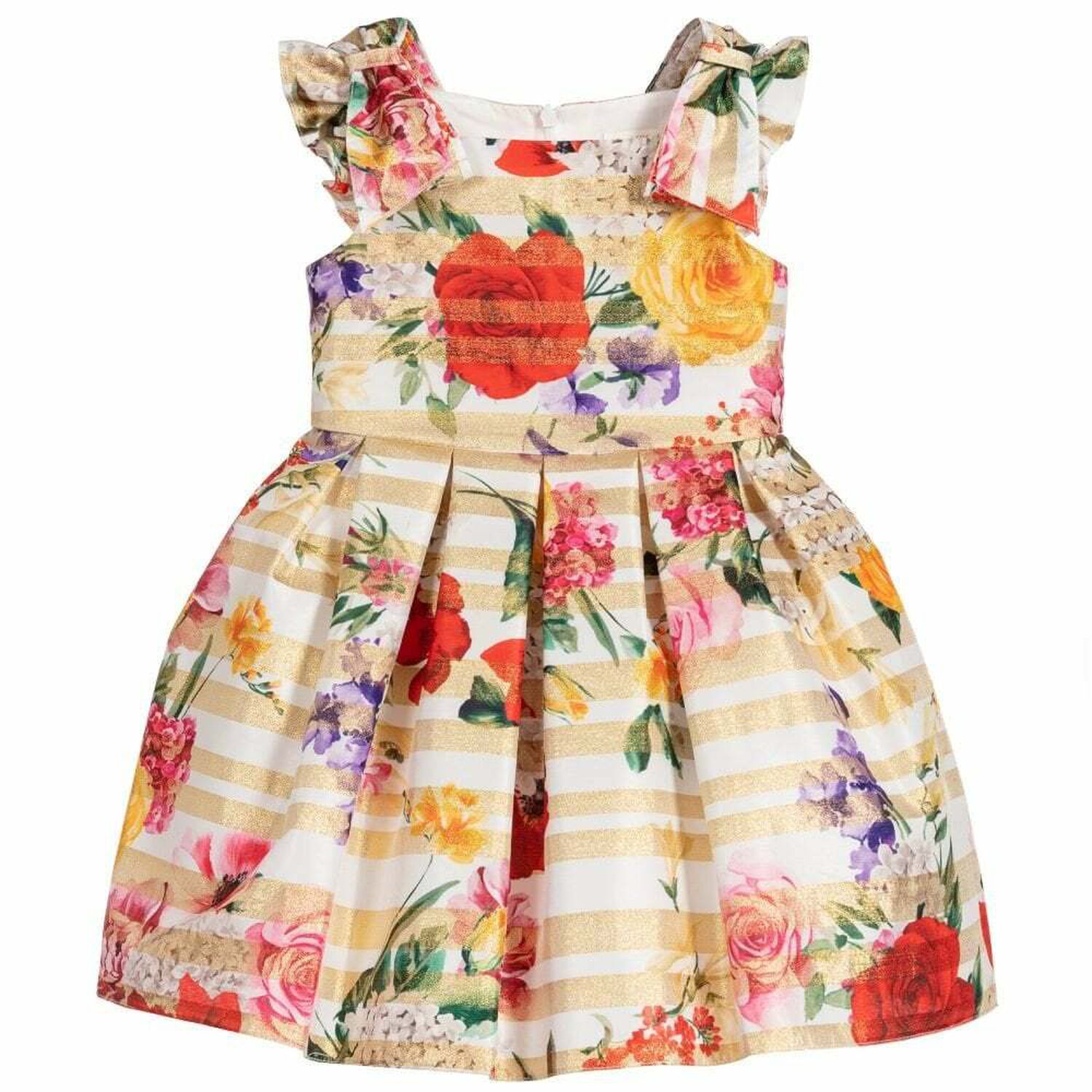 Girls Floral Print Dress, 1, hi-res