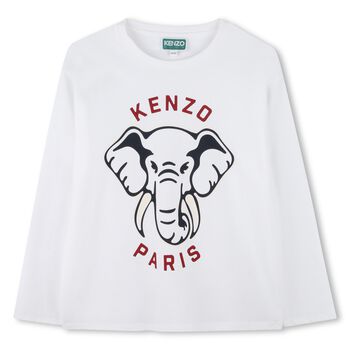 White Elephant Logo Long Sleeve Top