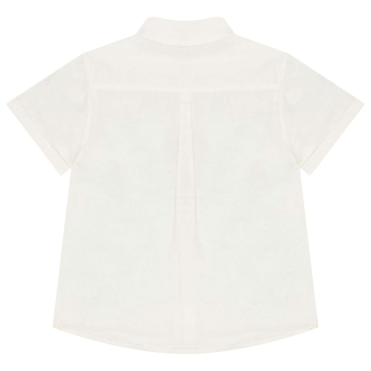 Boys Ivory & Beige Striped Shorts Set, 1, hi-res