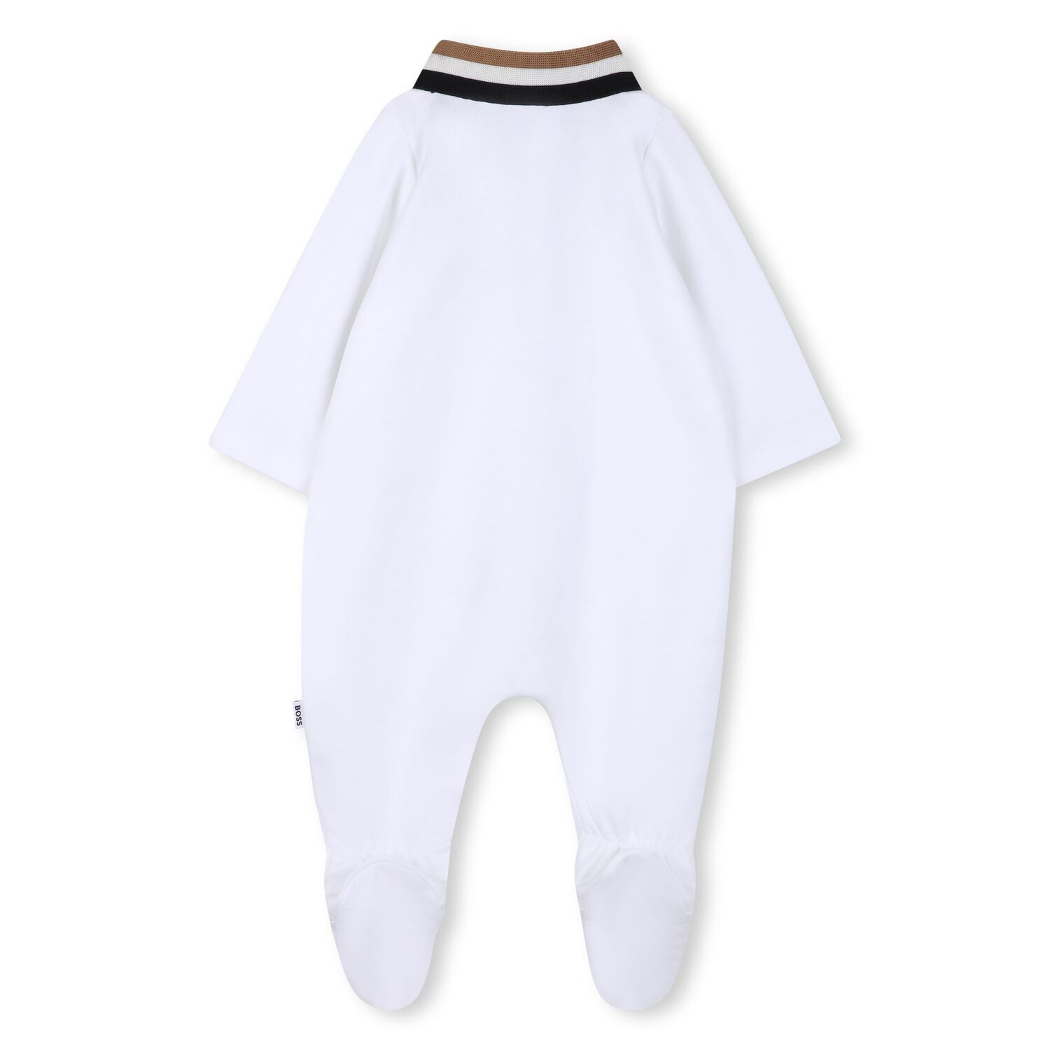 Baby Boys White Logo Babygrow Gift Set, 1, hi-res