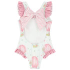 مايوه بنات باللون الأبيض والوردي, 2, hi-res