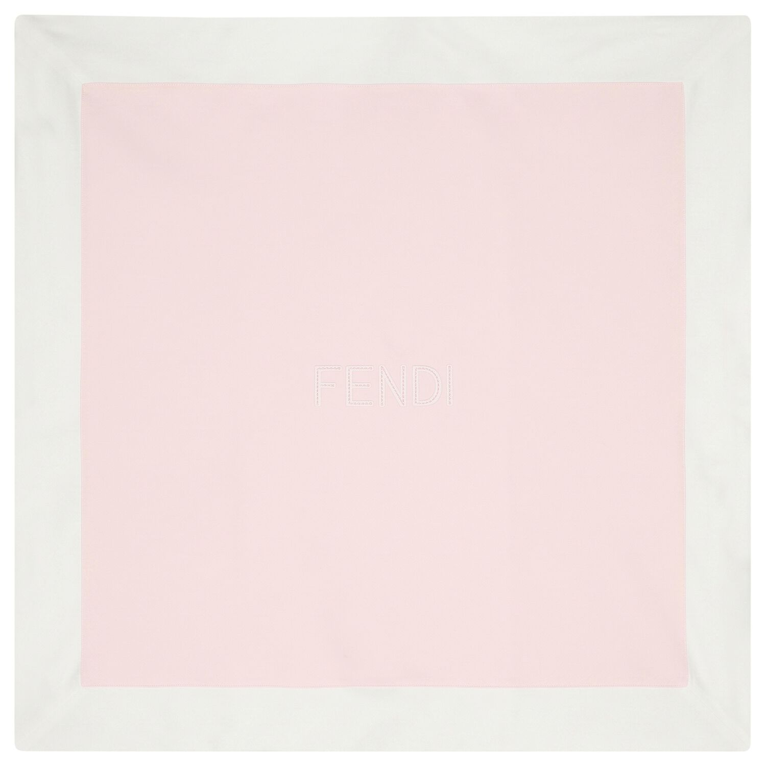 Baby Girls Pink & White Logo Blanket, 1, hi-res