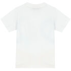 تيشيرت بالشعار باللون الأبيض للأولاد, 2, hi-res