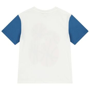 Boys White Basketball T-Shirt