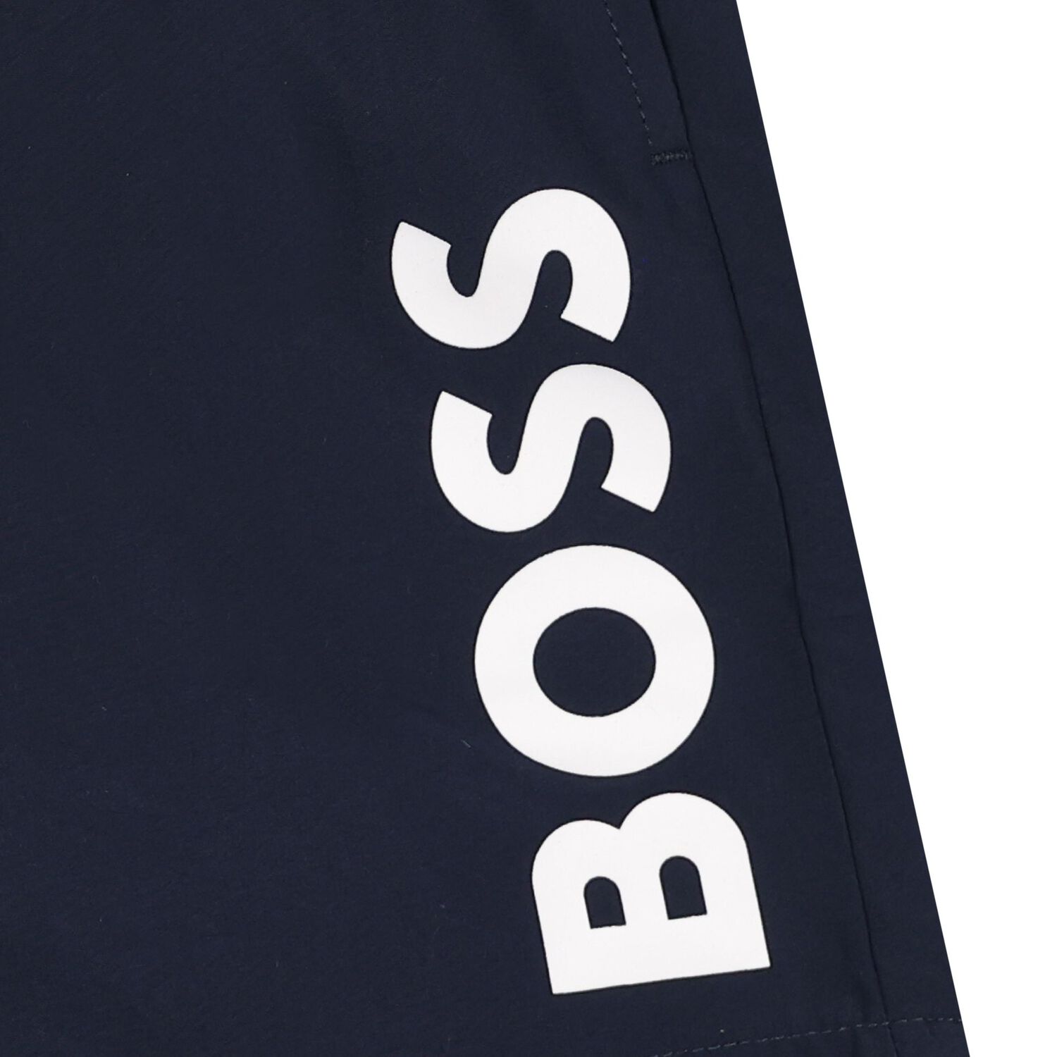 Boys Navy Blue Logo Swim Shorts, 2, hi-res