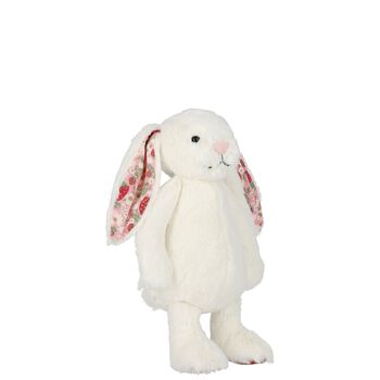 Ivory Bunny Strawberry Soft Toy ( 15CM )