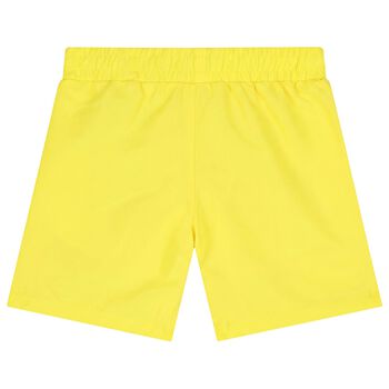 Boys Yellow Logo Shorts
