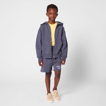 شورتات بالشعار باللون الازرق الداكن للاولاد