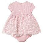 Baby Girls Pink Organza Dress Set, 1, hi-res