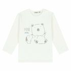 Baby Boys Ivory Top & Blue Joggers Set, 1, hi-res