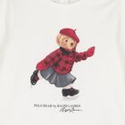 Baby Girls Ivory Polo Bear Long Sleeve Top, 1, hi-res
